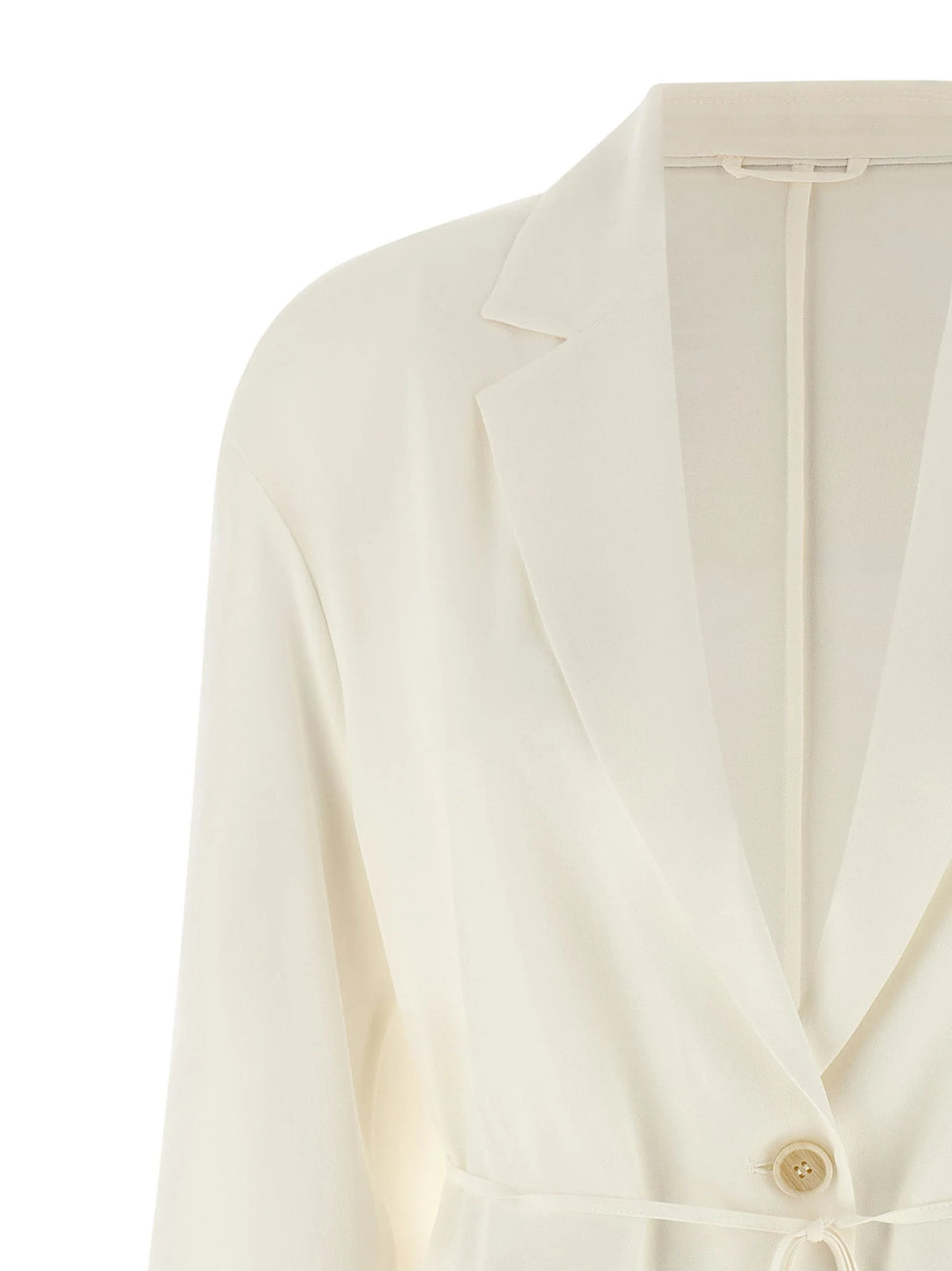 Brunello Cucinelli Beige Silk Blazer - IT40