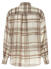 Brunello Cucinelli Beige Silk Blouse