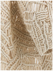 Brunello Cucinelli Beige Silk Cardigan - M