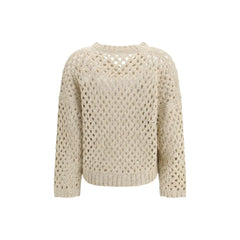 Brunello Cucinelli Beige Silk Sweater - S