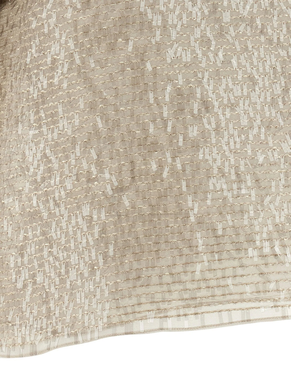 Brunello Cucinelli Beige Silk T-Shirt - M