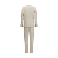 Brunello Cucinelli Beige Silk Two-Piece Suit