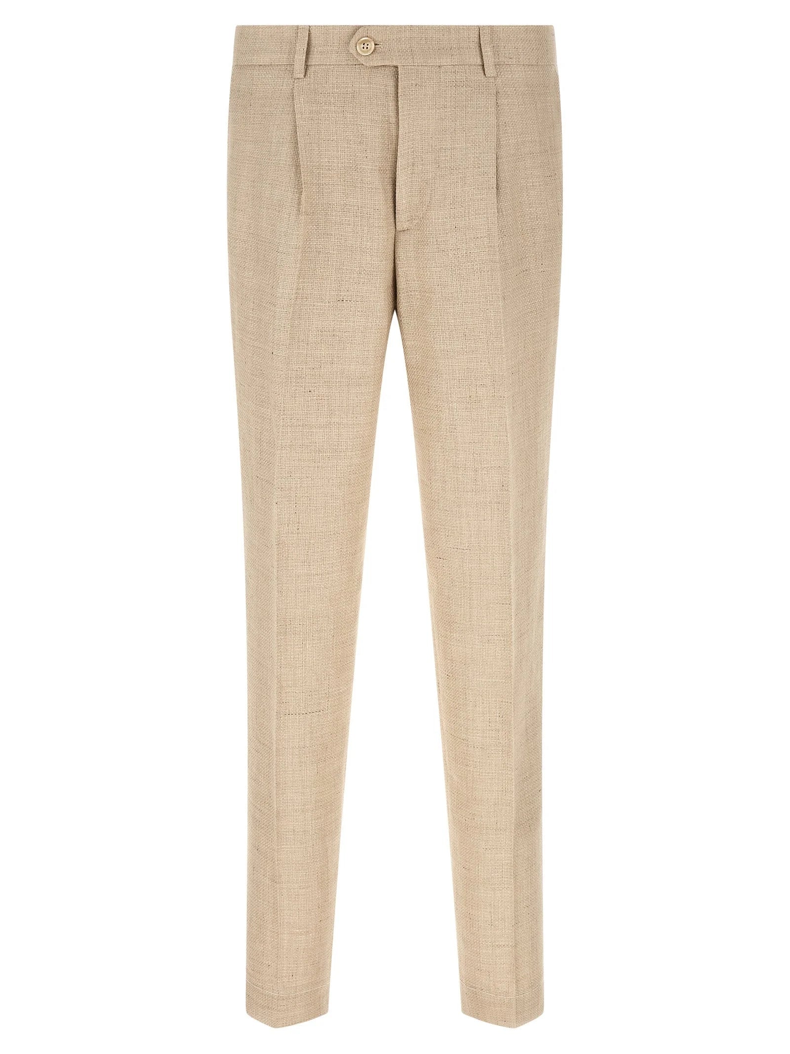 Brunello Cucinelli Beige Silk Two-Piece Suit