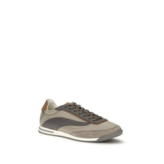 Brunello Cucinelli Beige Suede Leather Low Top Sneakers - EU42/US9