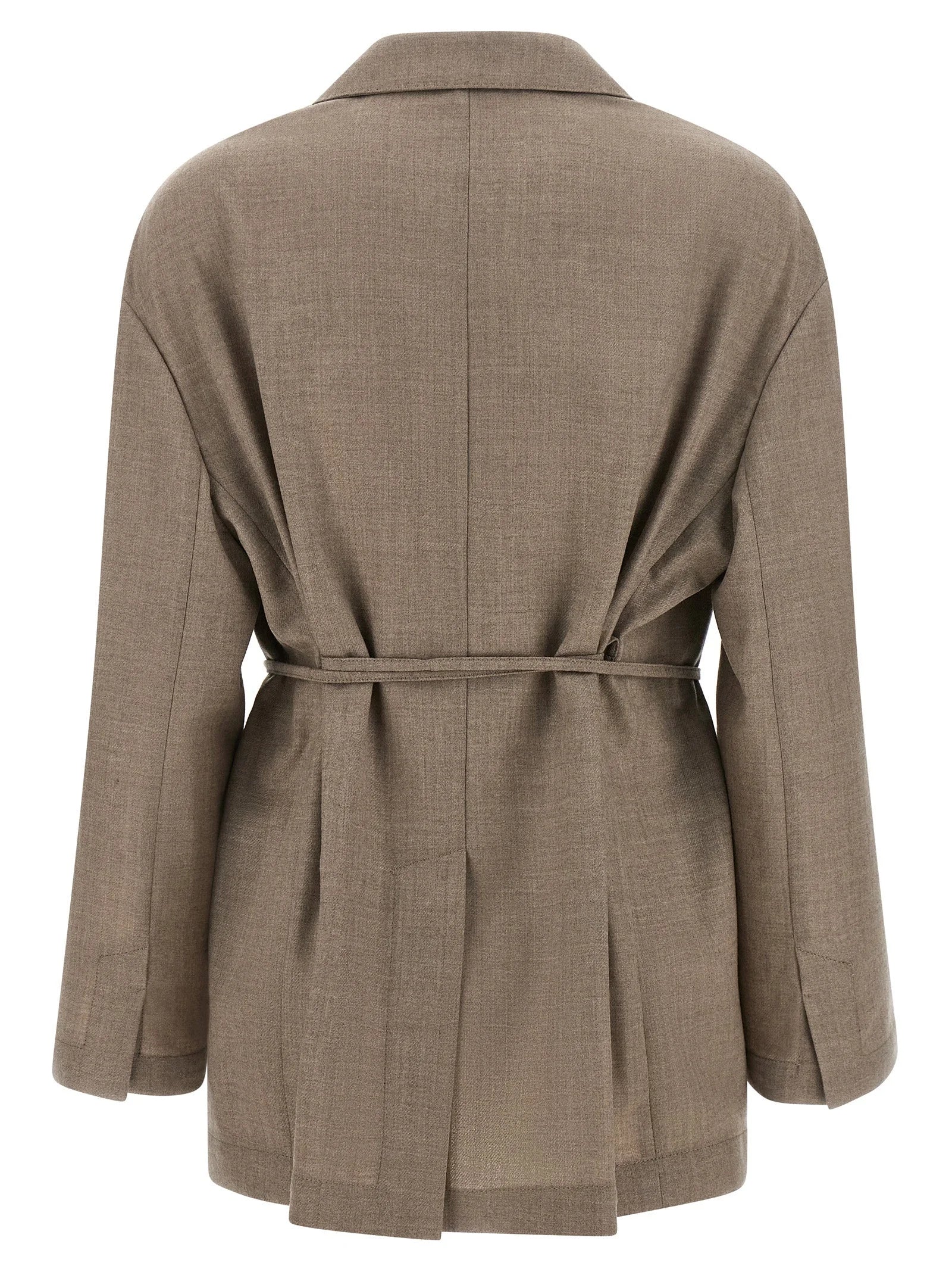 Brunello Cucinelli Beige Virgin Wool Blazer