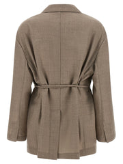 Brunello Cucinelli Beige Virgin Wool Blazer