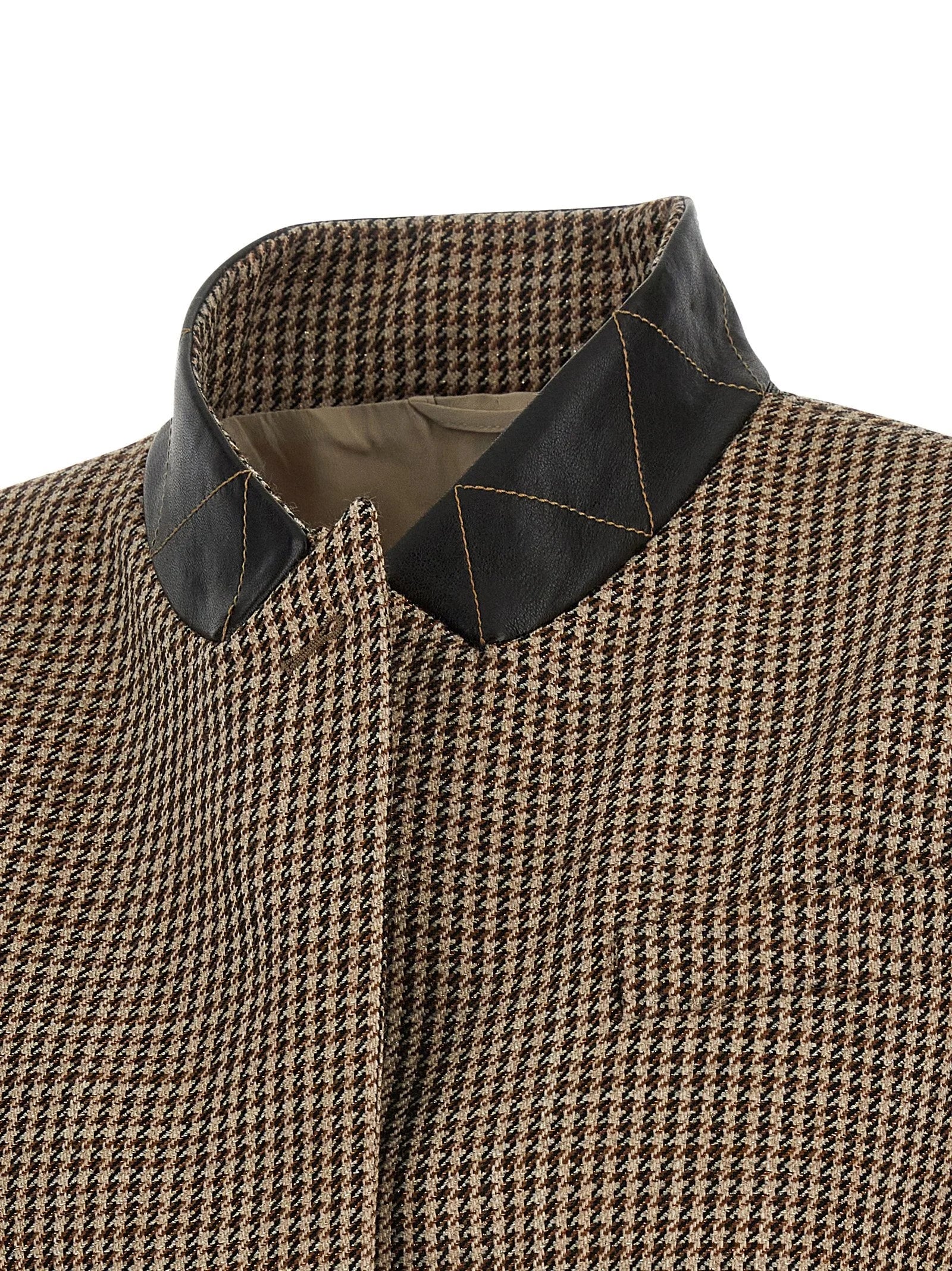 Brunello Cucinelli Beige Virgin Wool Sleeveless Jacket - IT40