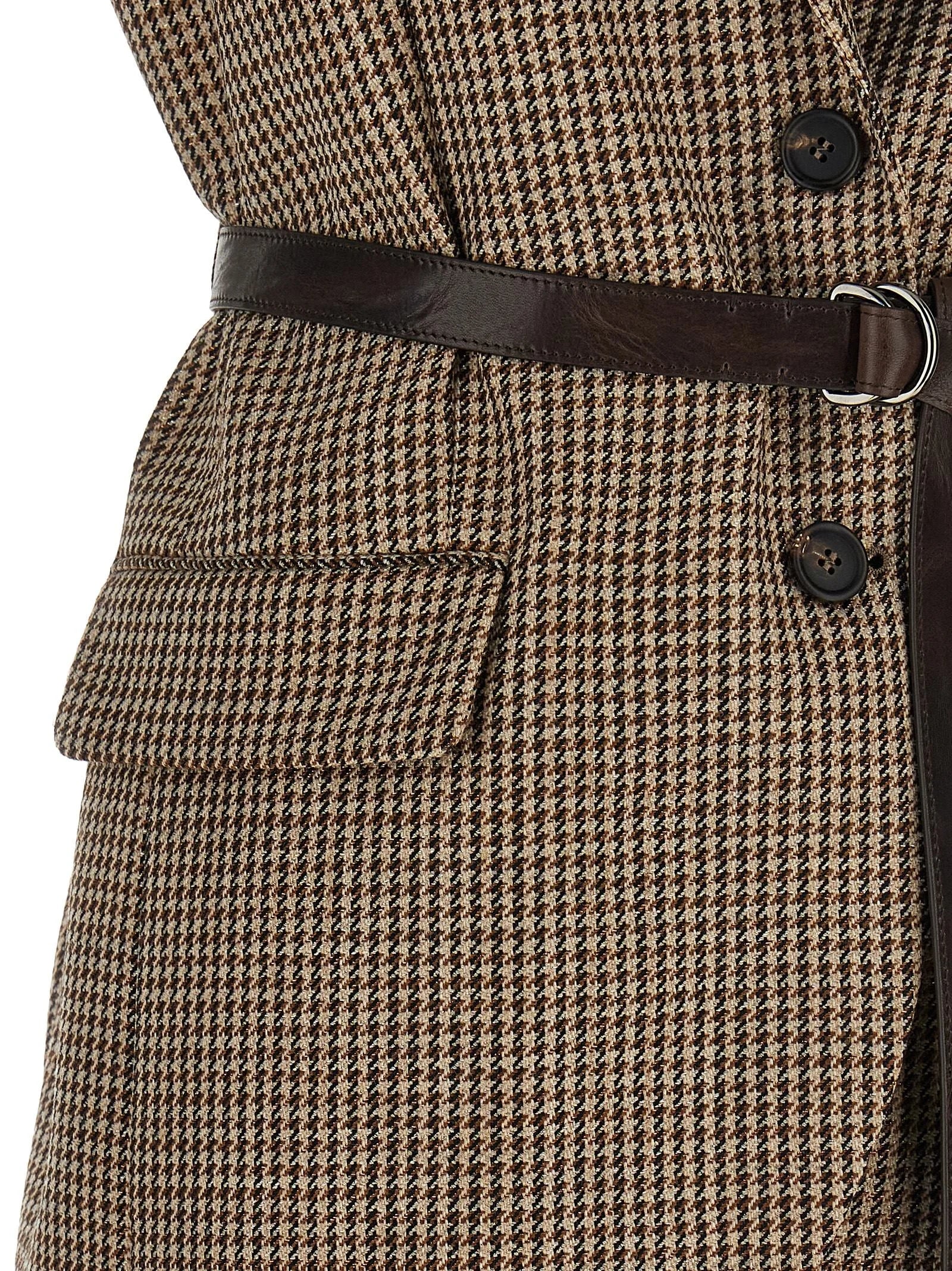Brunello Cucinelli Beige Virgin Wool Sleeveless Jacket - IT40