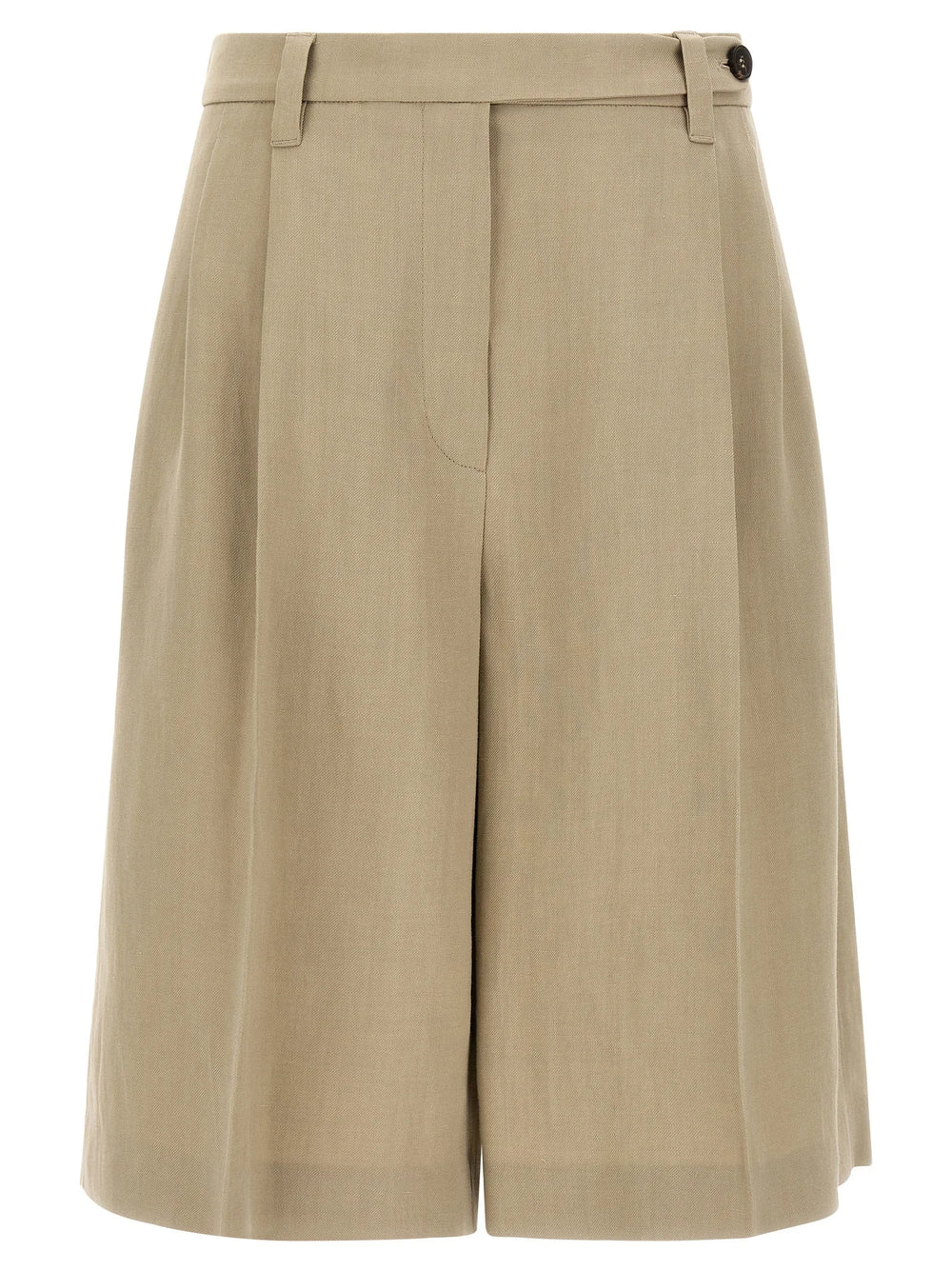 Brunello Cucinelli Beige Viscose Bermuda Shorts - IT42