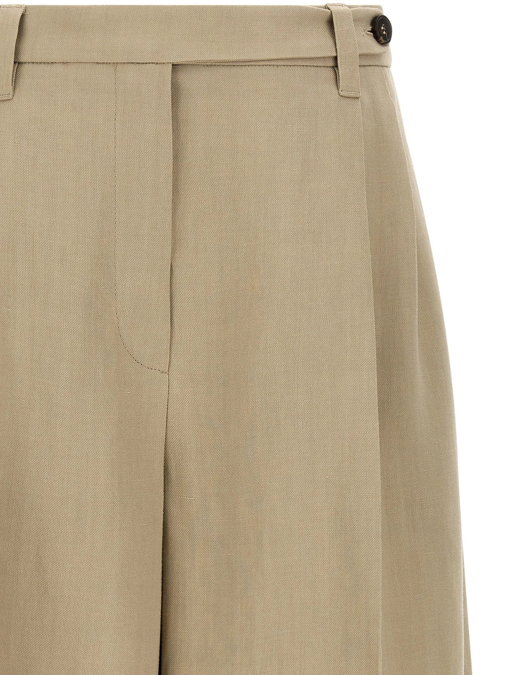 Brunello Cucinelli Beige Viscose Bermuda Shorts - IT42