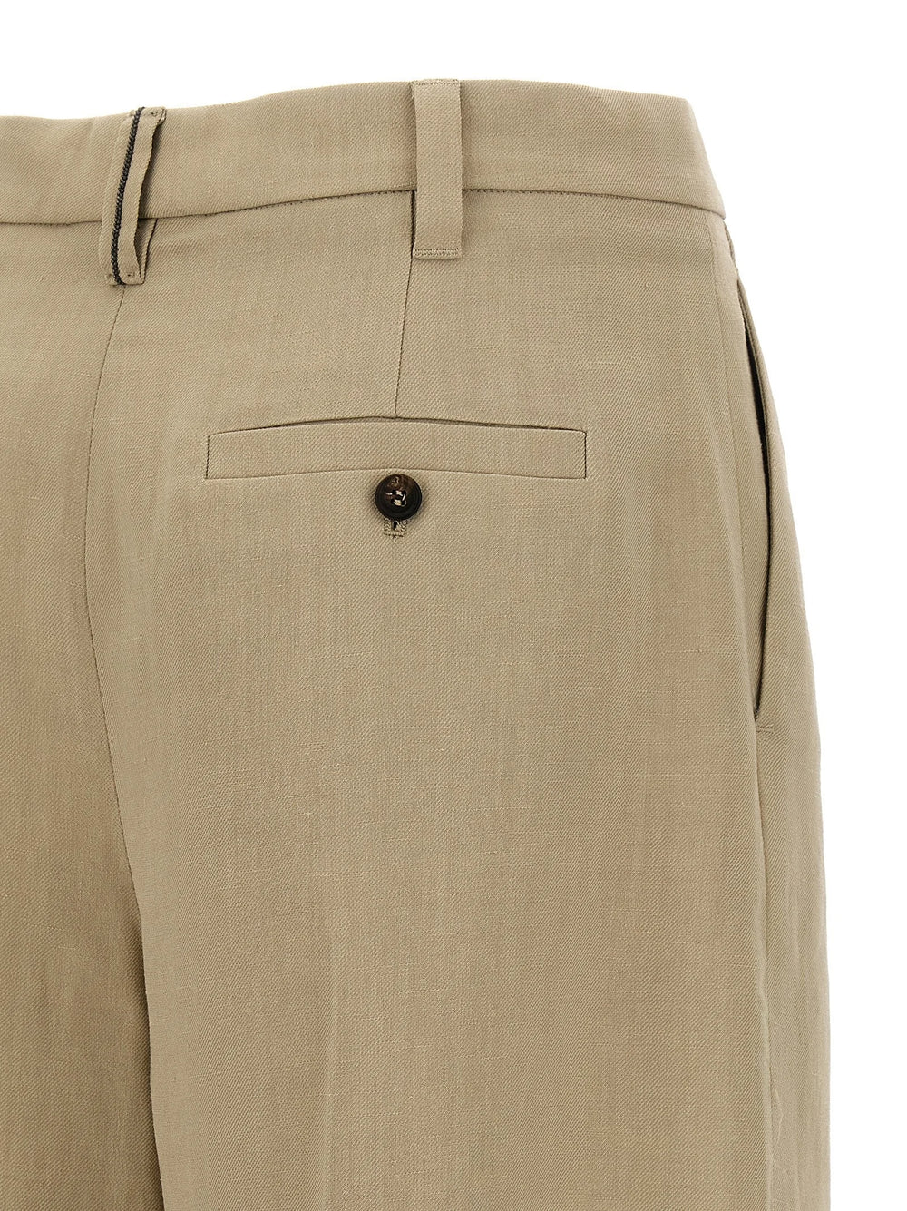 Brunello Cucinelli Beige Viscose Bermuda Shorts - IT42