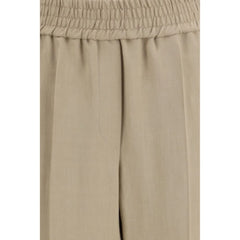Brunello Cucinelli Beige Viscose Casual Pants