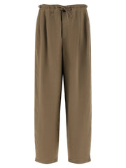 Brunello Cucinelli Beige Viscose Casual Pants