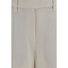 Brunello Cucinelli Beige Viscose Casual Pants