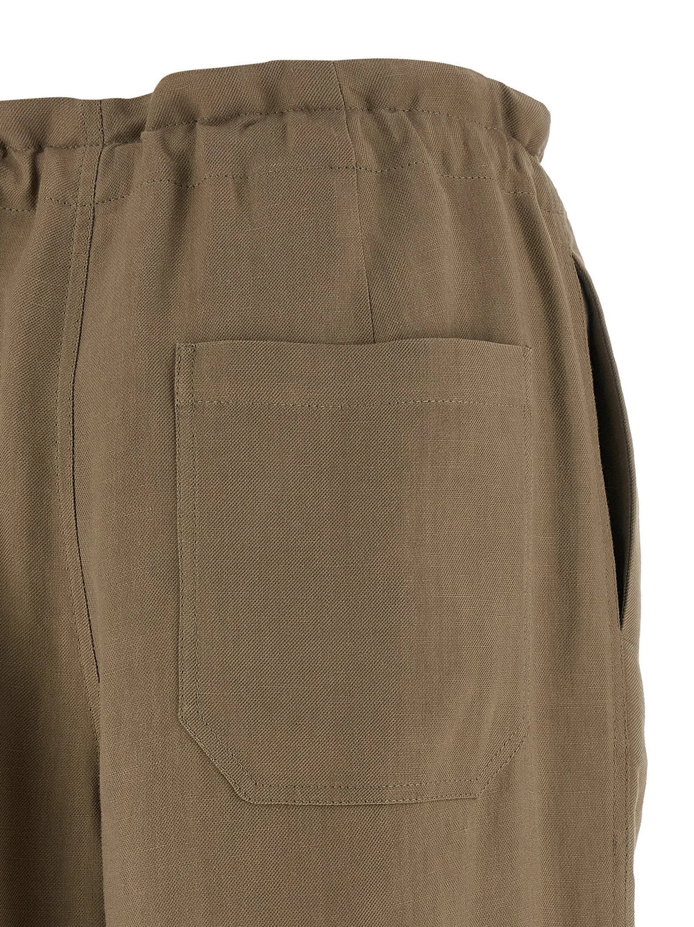 Brunello Cucinelli Beige Viscose Casual Pants