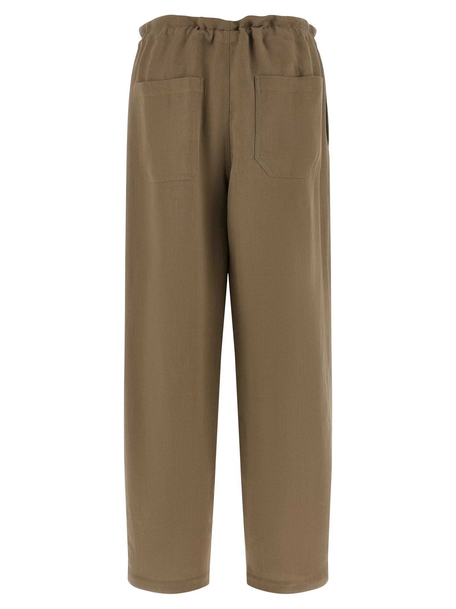 Brunello Cucinelli Beige Viscose Casual Pants