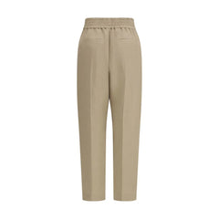 Brunello Cucinelli Beige Viscose Casual Pants