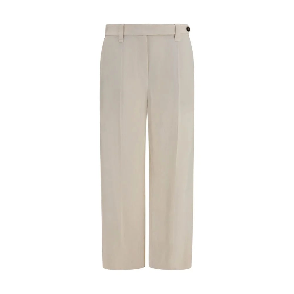 Brunello Cucinelli Beige Viscose Casual Pants