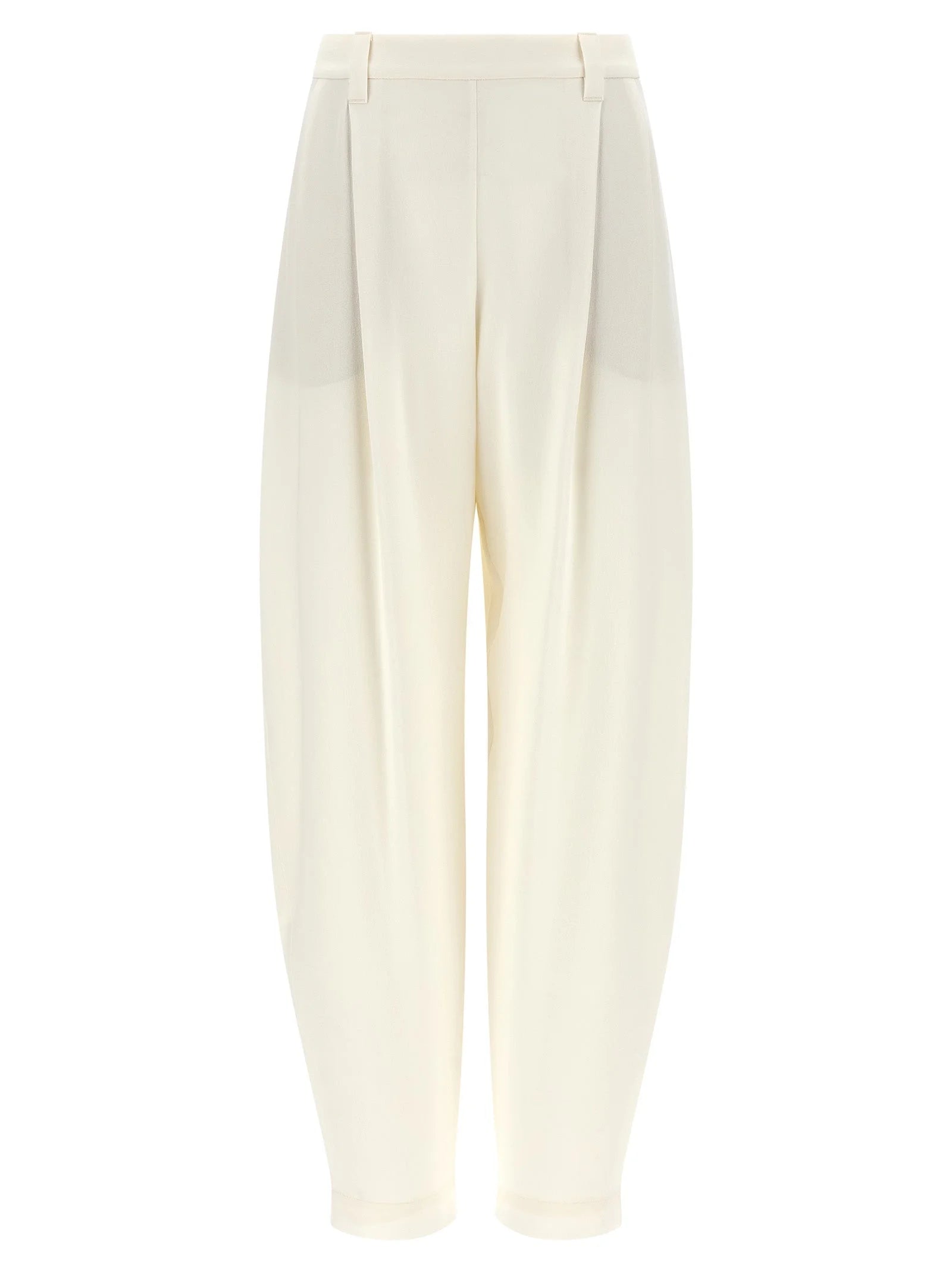 Brunello Cucinelli Beige Viscose Casual Pants - IT44