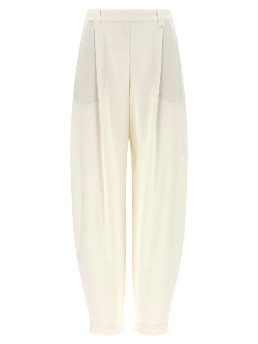 Brunello Cucinelli Beige Viscose Casual Pants - IT44