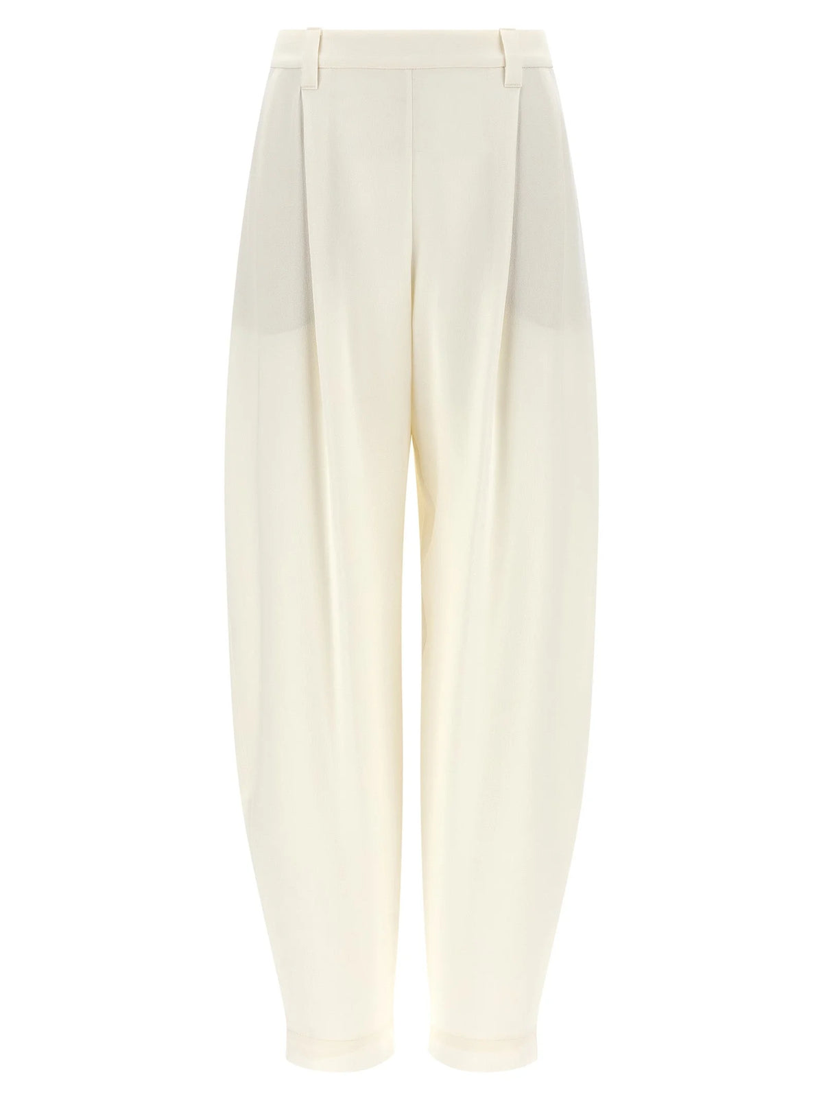Brunello Cucinelli Beige Viscose Casual Pants - IT44