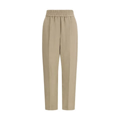 Brunello Cucinelli Beige Viscose Casual Pants - IT44 | L