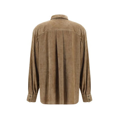 Brunello Cucinelli Beige Viscose Dress Shirt
