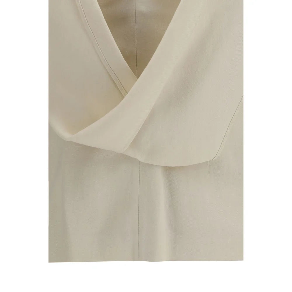 Brunello Cucinelli Μπεζ μπλούζα από βισκόζη - L