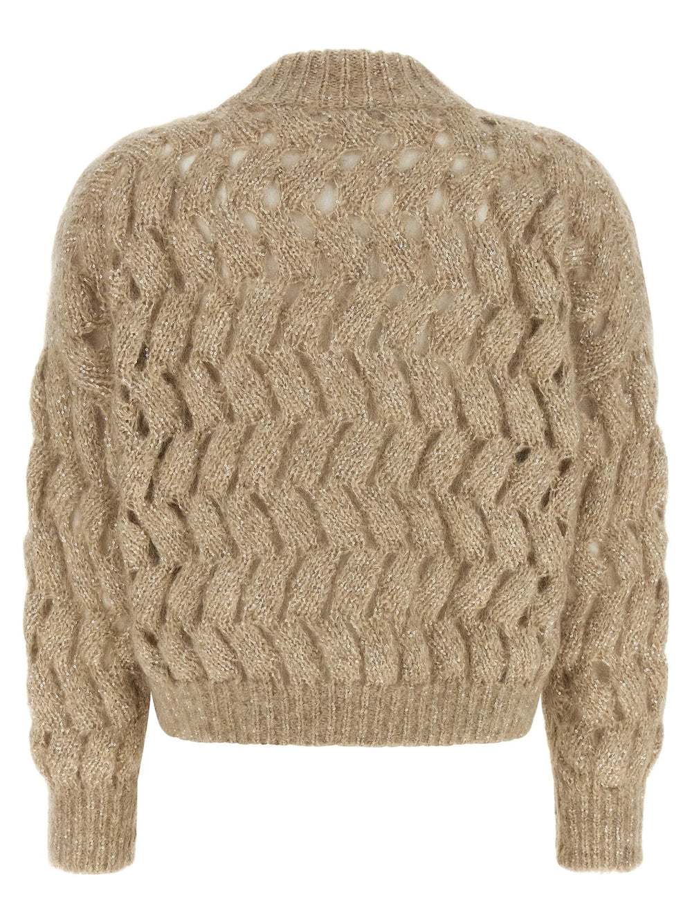 Brunello Cucinelli Beige Wool Cardigan