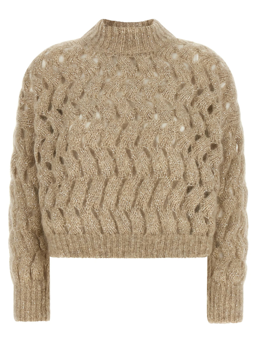 Brunello Cucinelli Beige Wool Cardigan