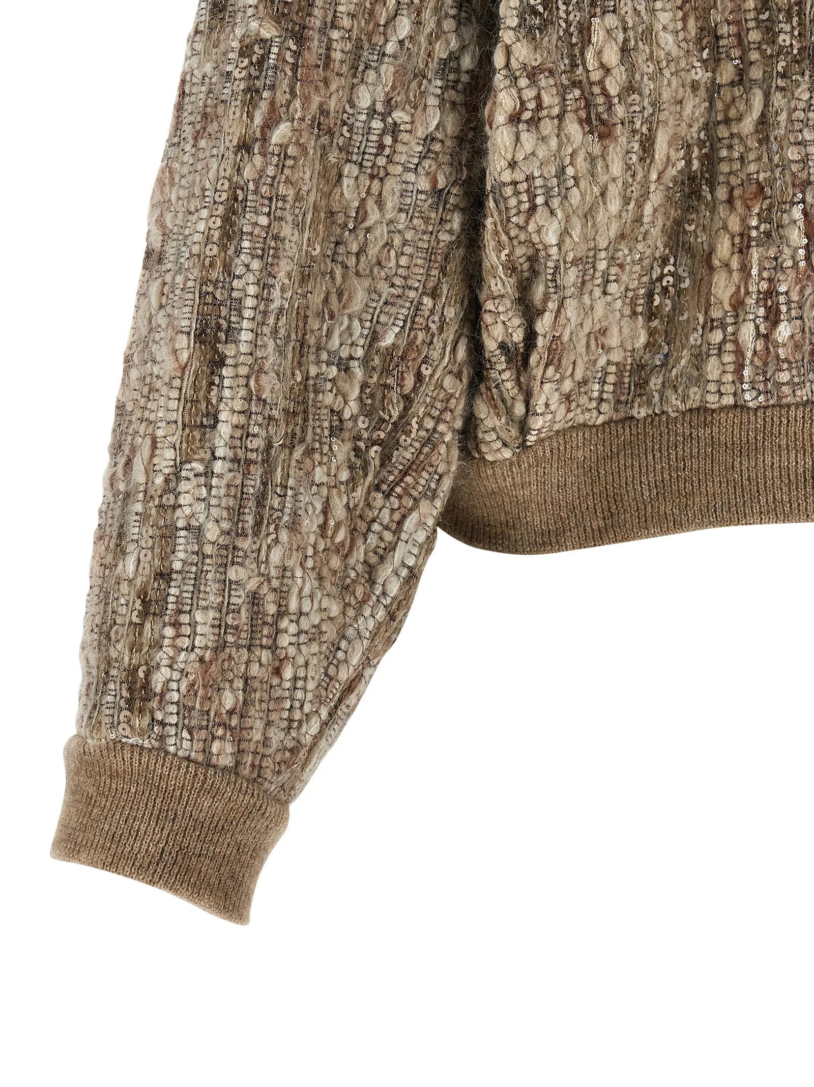 Brunello Cucinelli Beige Wool Cardigan - XXS