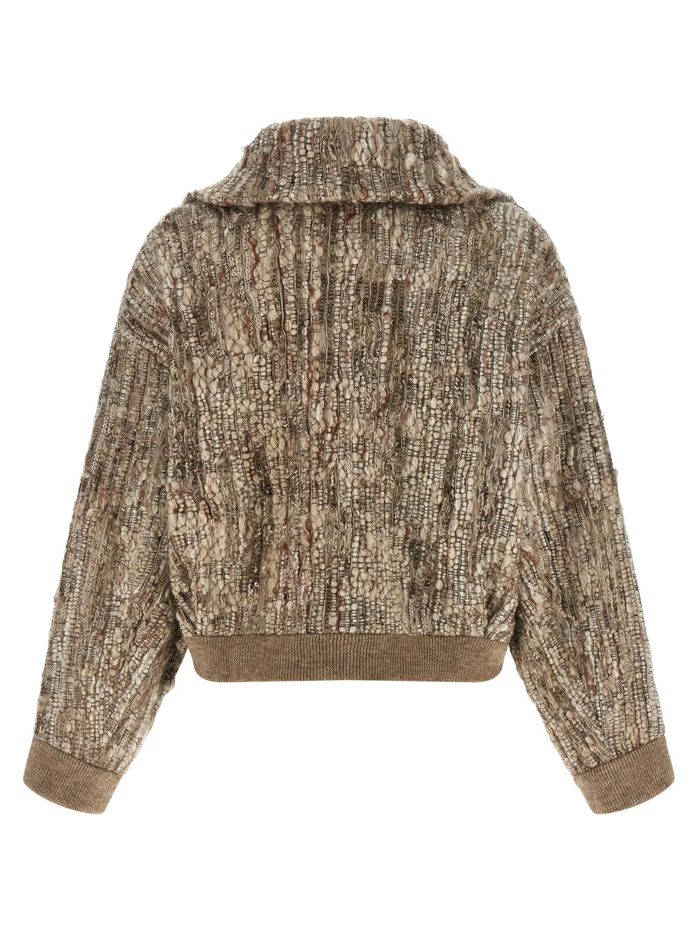 Brunello Cucinelli Beige Wool Cardigan - XXS