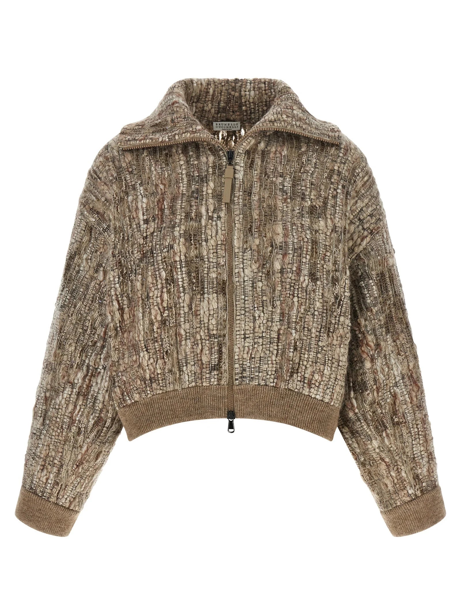 Brunello Cucinelli Beige Wool Cardigan - XXS