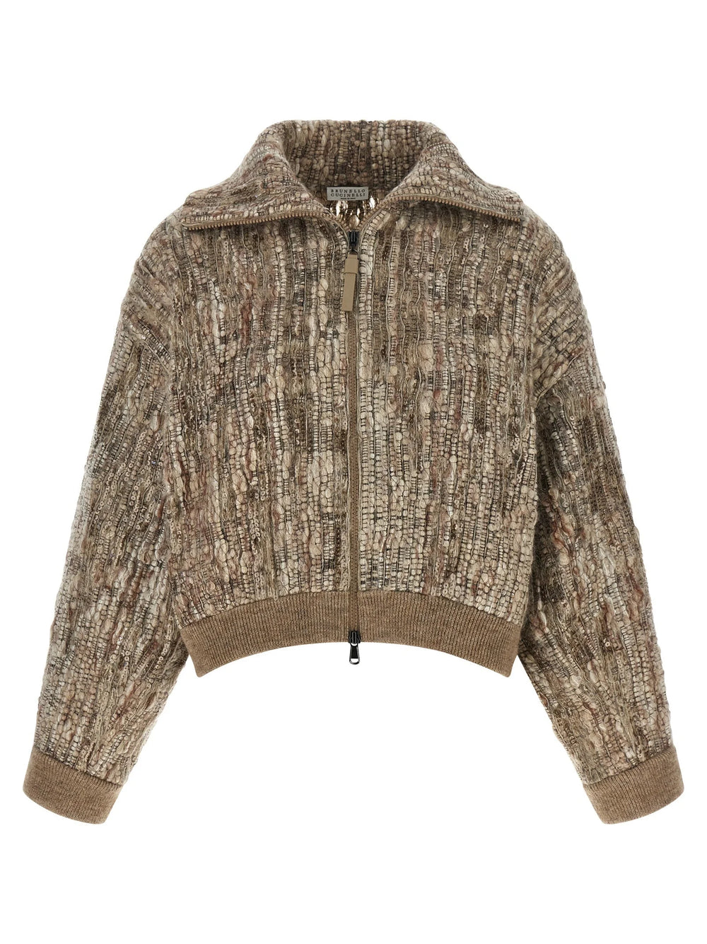 Brunello Cucinelli Beige Wool Cardigan - XXS