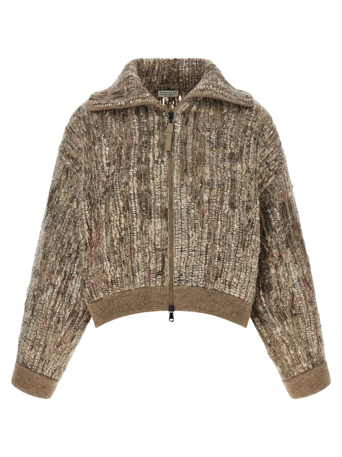 Brunello Cucinelli Beige Wool Cardigan - XXS