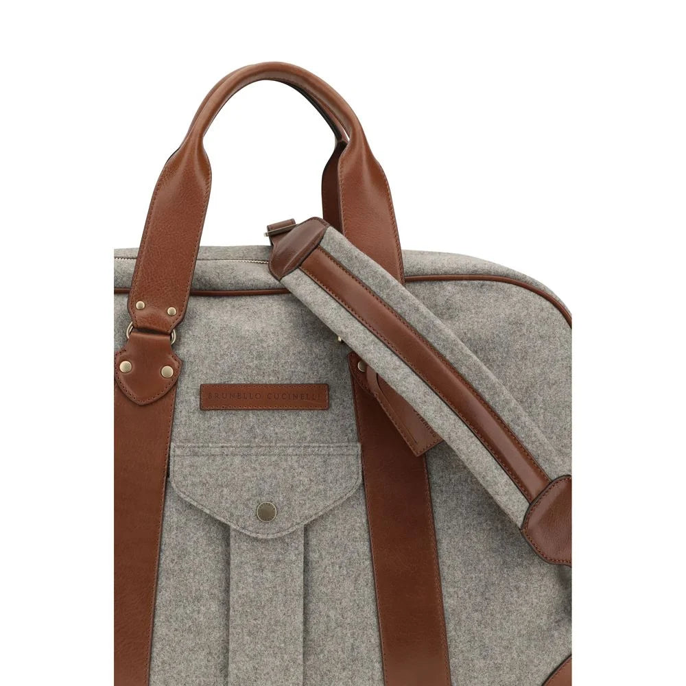 Brunello Cucinelli Beige Wool Oves Aries Luggage And Travel