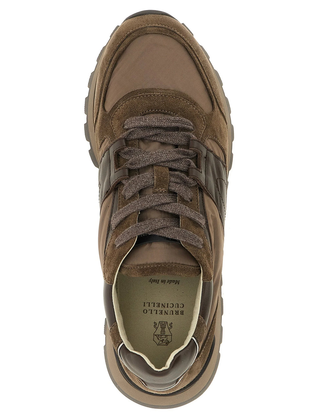 Brunello Cucinelli Sneaker Athletic in Pelle di Vitello Bicolore - EU39/US9