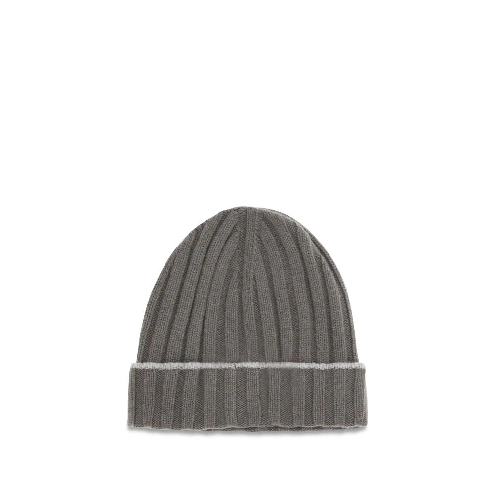 Brunello Cucinelli Bicolor Cashmere Beanie