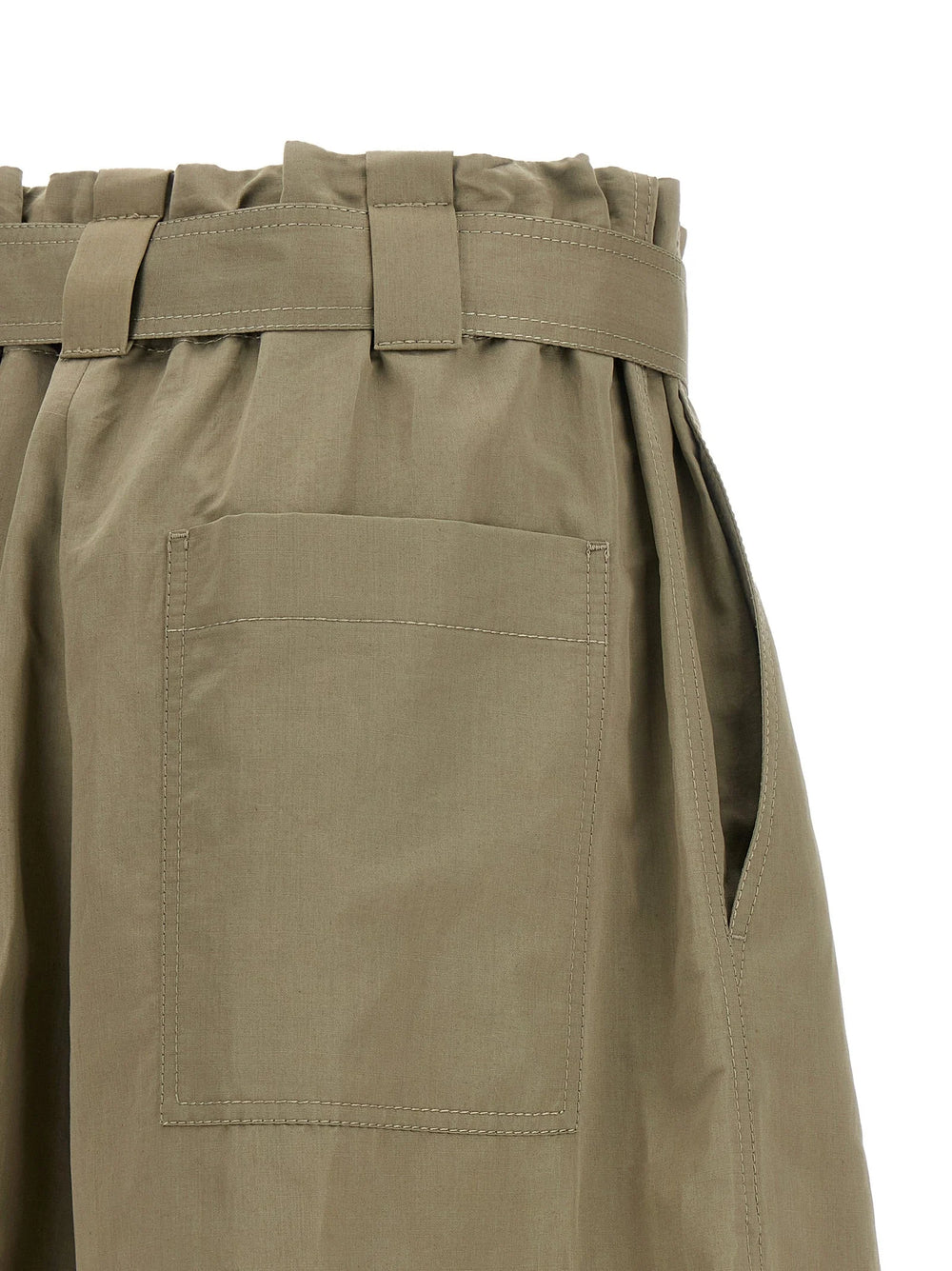 Brunello Cucinelli Bicolor Cotton Bermuda Shorts