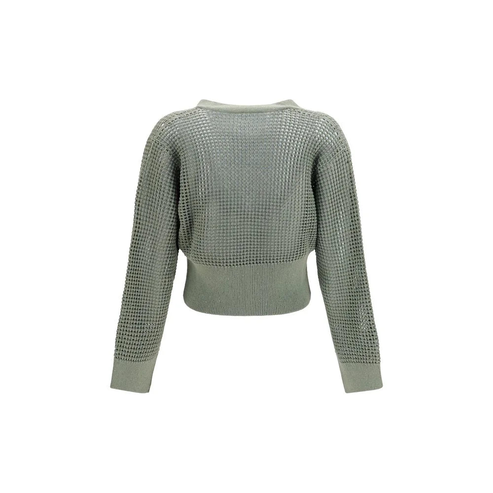 Brunello Cucinelli Bicolor Cotton Cardigan - L