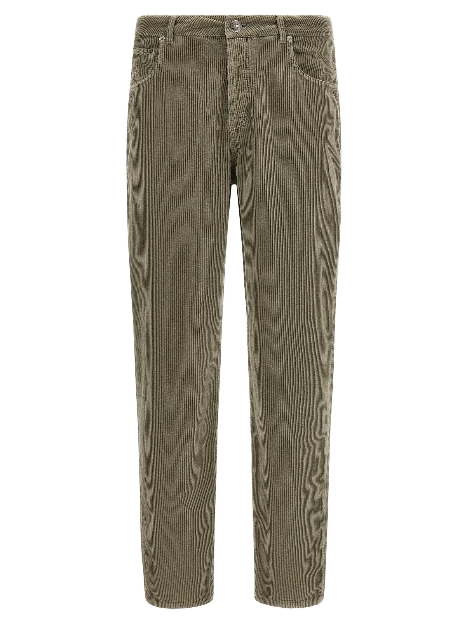Brunello Cucinelli Bicolor Cotton Casual Pants