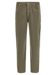 Brunello Cucinelli Bicolor Cotton Casual Pants