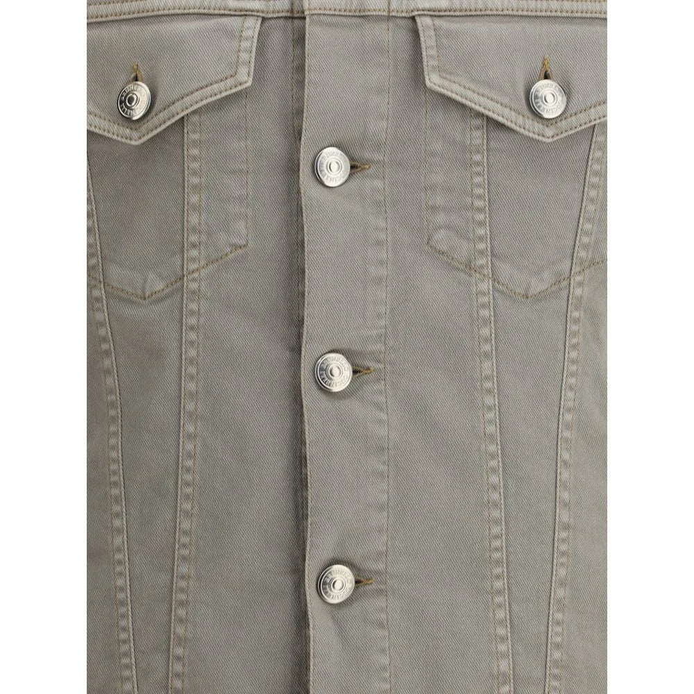 Brunello Cucinelli Bicolor Cotton Denim Jacket