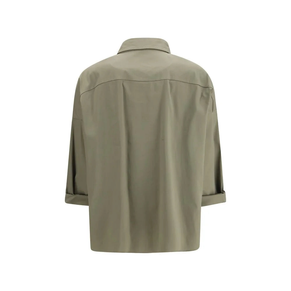 Brunello Cucinelli Bicolor Cotton Dress Shirt