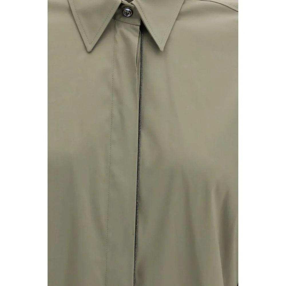 Brunello Cucinelli Bicolor Cotton Dress Shirt
