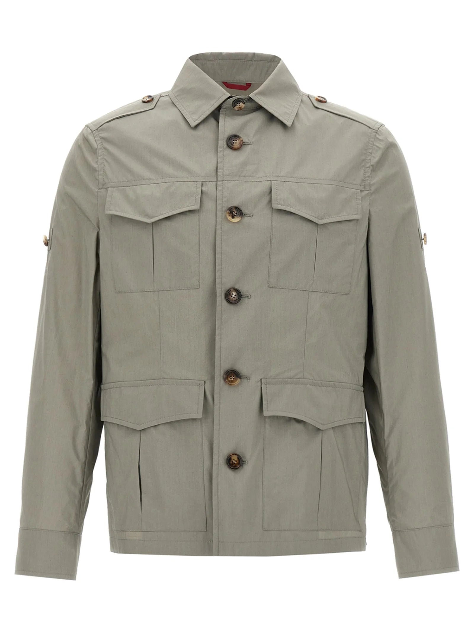 Brunello Cucinelli Bicolor Cotton Shell Jacket