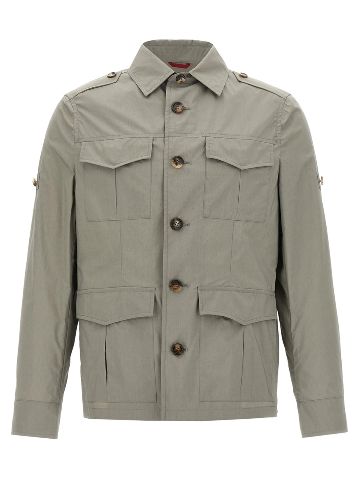 Brunello Cucinelli Bicolor Cotton Shell Jacket