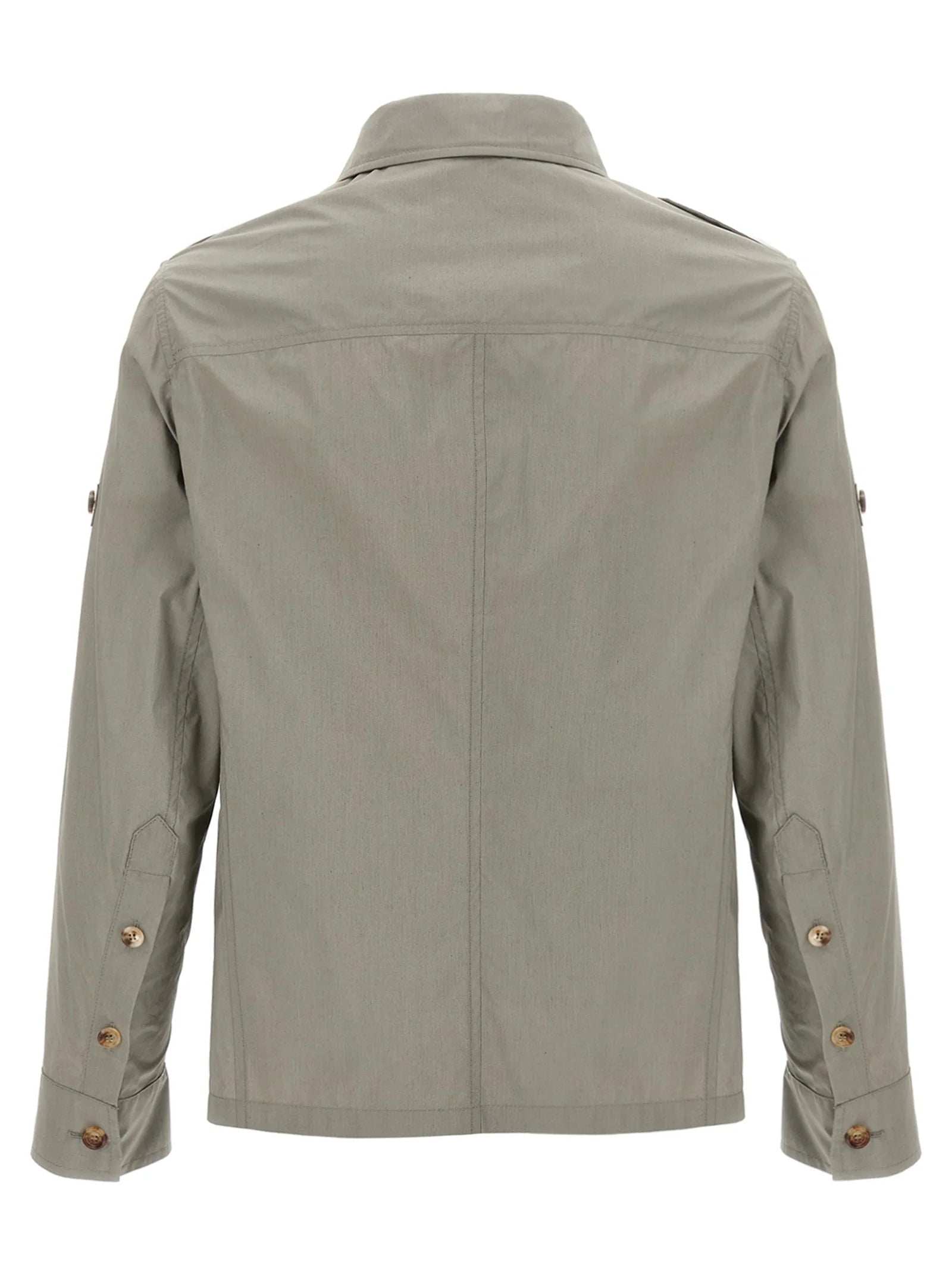 Brunello Cucinelli Bicolor Cotton Shell Jacket