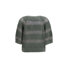 Brunello Cucinelli Bicolor Cotton Sweatshirt - S