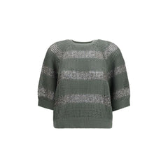 Brunello Cucinelli Bicolor Cotton Sweatshirt - S